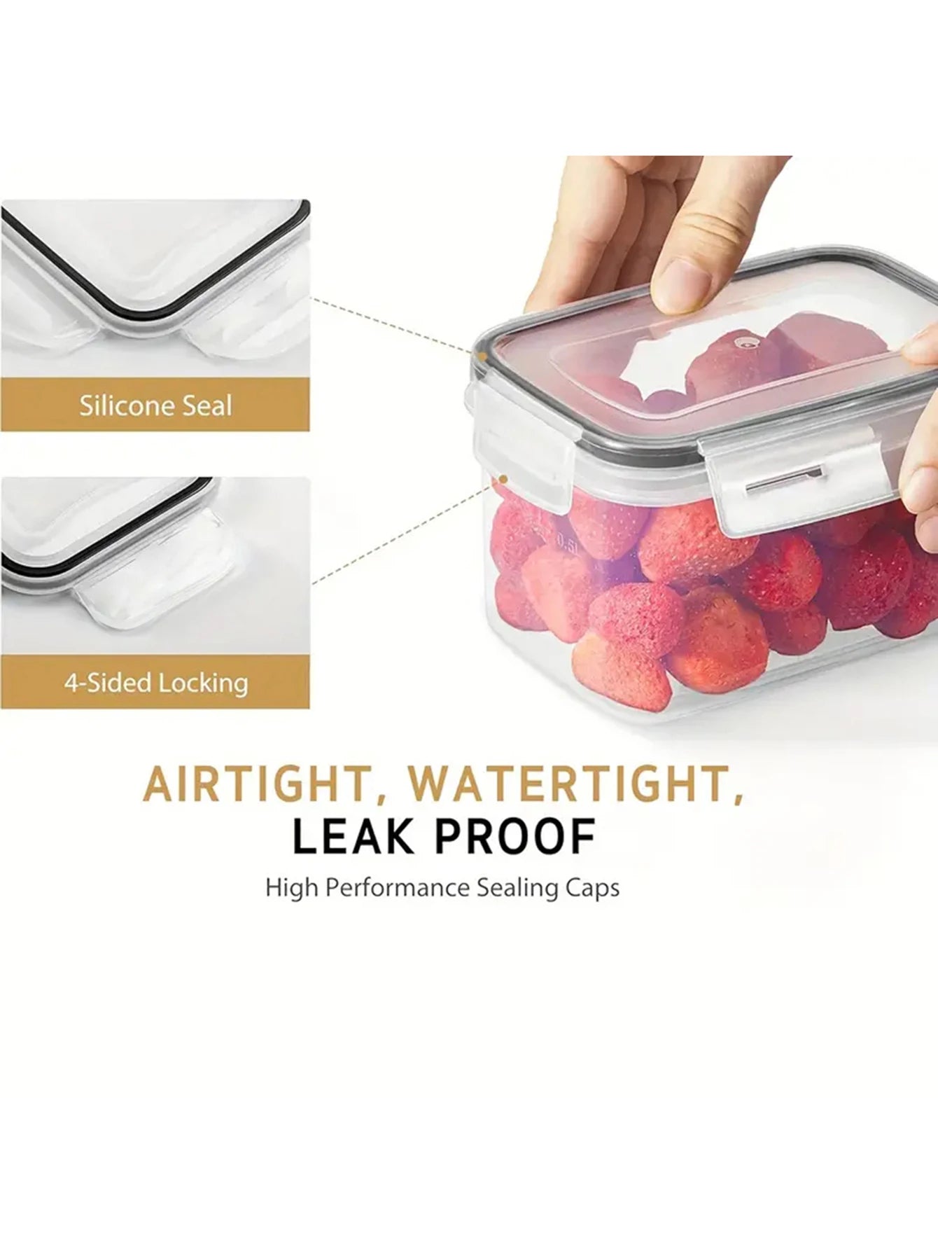 24pcs Airtight food storage containers