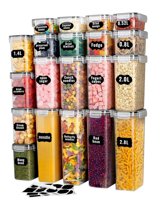 24pcs Airtight food storage containers