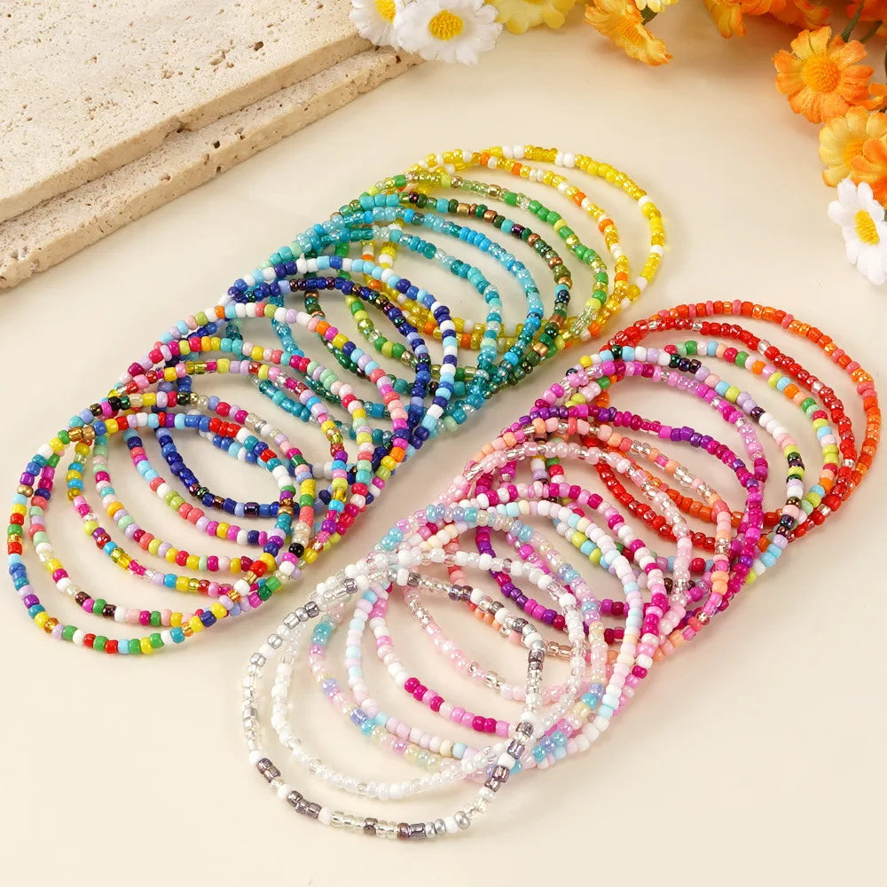 Colorful Rice Beads Bracelet