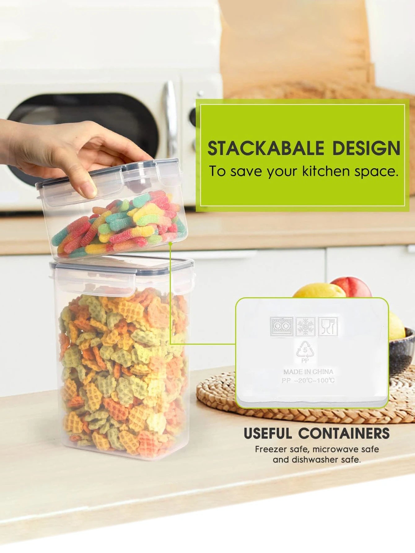 24pcs Airtight food storage containers